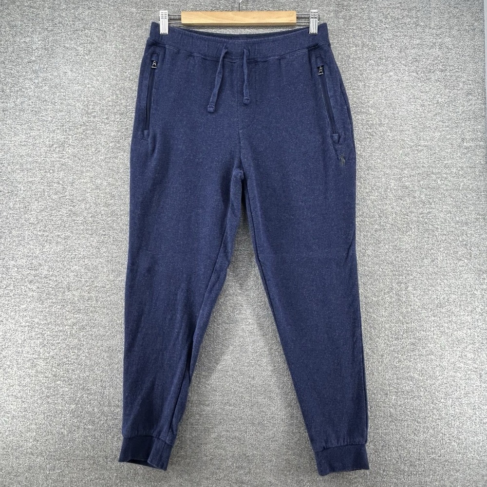 Polo Ralph Lauren Jogger Pants Men Size Small Blue Drawstrings Activewear